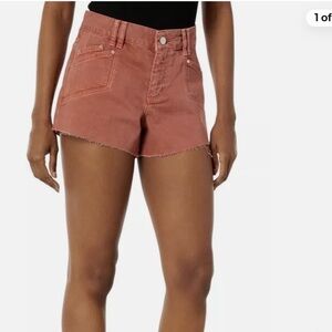 New Paige Mayslie Utility Shorts in Vintage Muted Clay